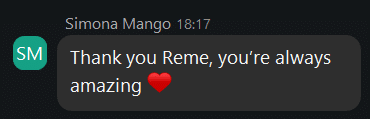 open mic - zoom chat - simona - Thank you Reme, you're always amazing